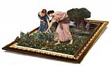 3d art waterhouse gather flower girls
